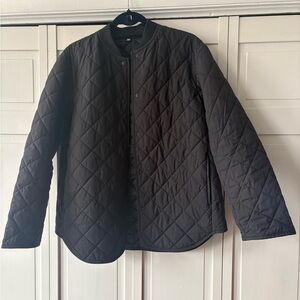 Black Quilted Jacket shirt
